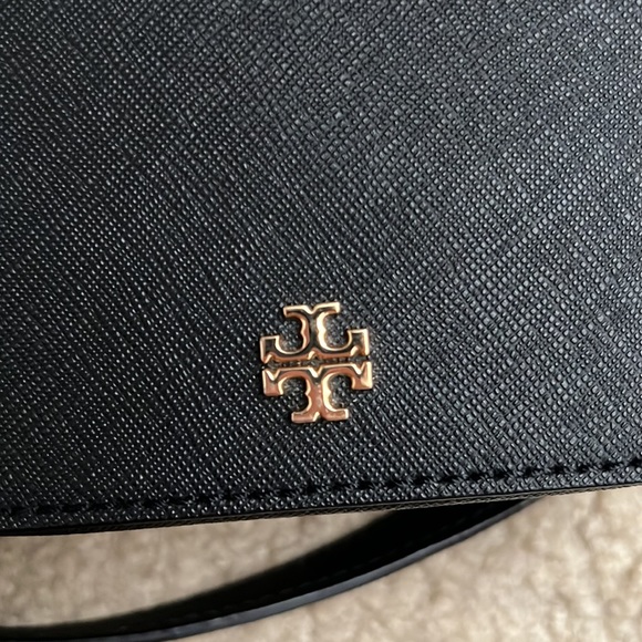 Tory burch Robinson Round Crossbody Bag Black preowned - Picture 12 of 15